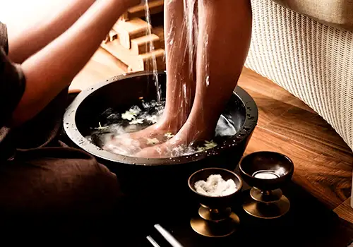 Pedicure Manicure Feet Bath & Massage. Pedicure Manicure Feet Bath & Massage.